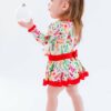 Clark Bamboo Viscose Velvet Back Tie Birdie Twirl