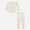 Organic Long Sleeve Pajama Set In Lights from Rylee + Cru