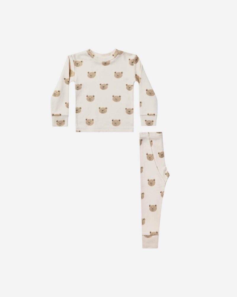 Long Sleeve Pajama Set In Bears from Rylee + Cru