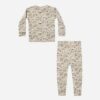 Rylee + Cru Organic Long Sleeve Pajama Set In North Pole