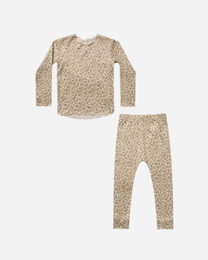 Pajama Set In Fleur from Rylee + Cru