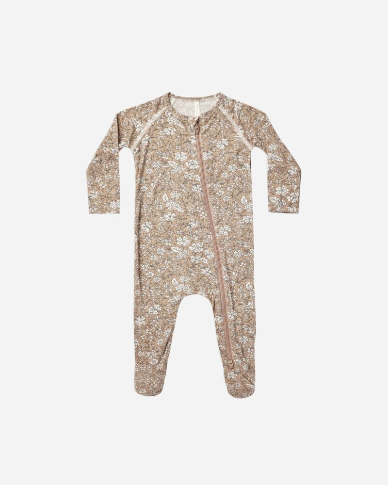 Rylee + Cru Footie Pajama In Soft Floral
