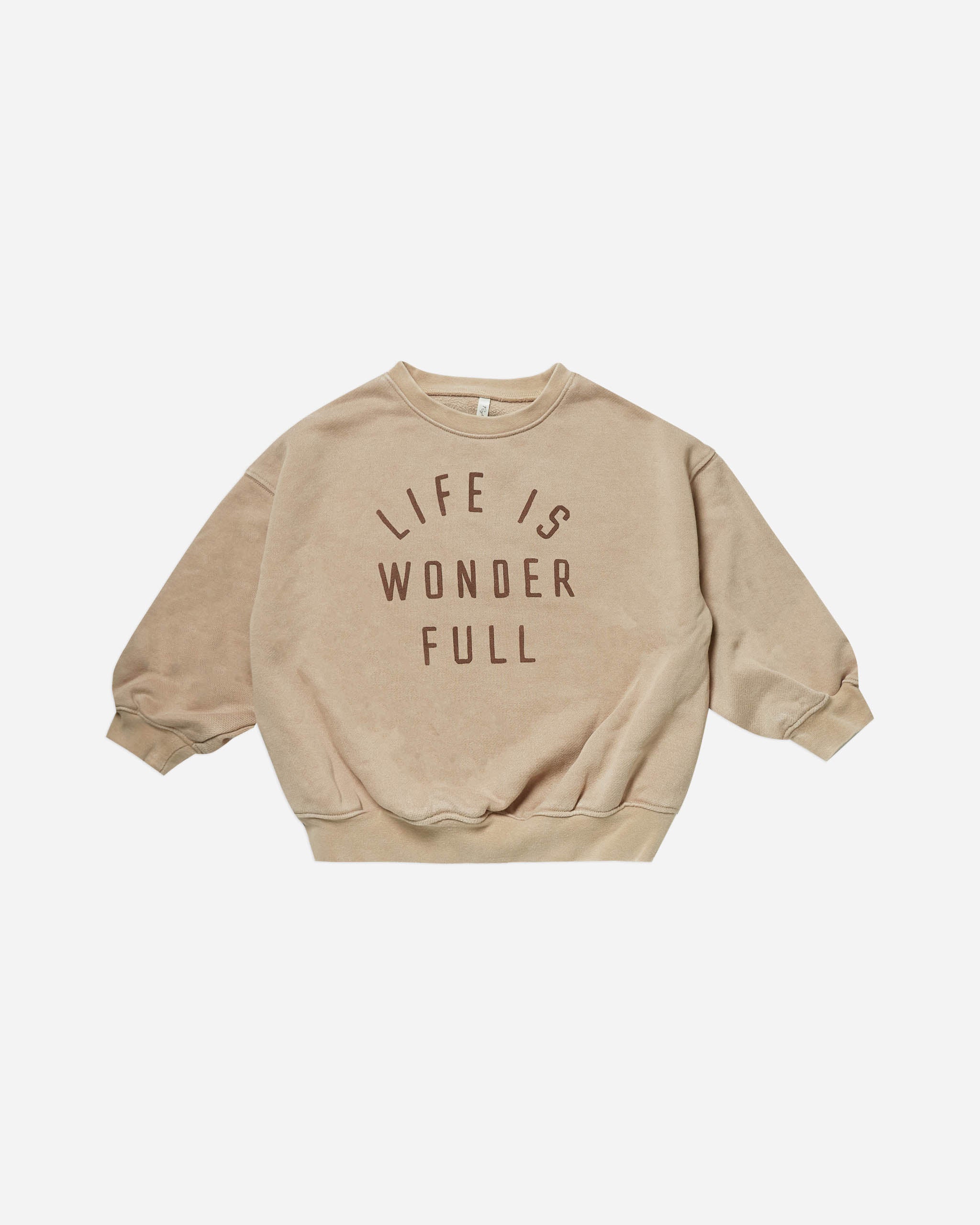 Rylee Cru Relaxed Sweatshirt In Life Is Wonderful