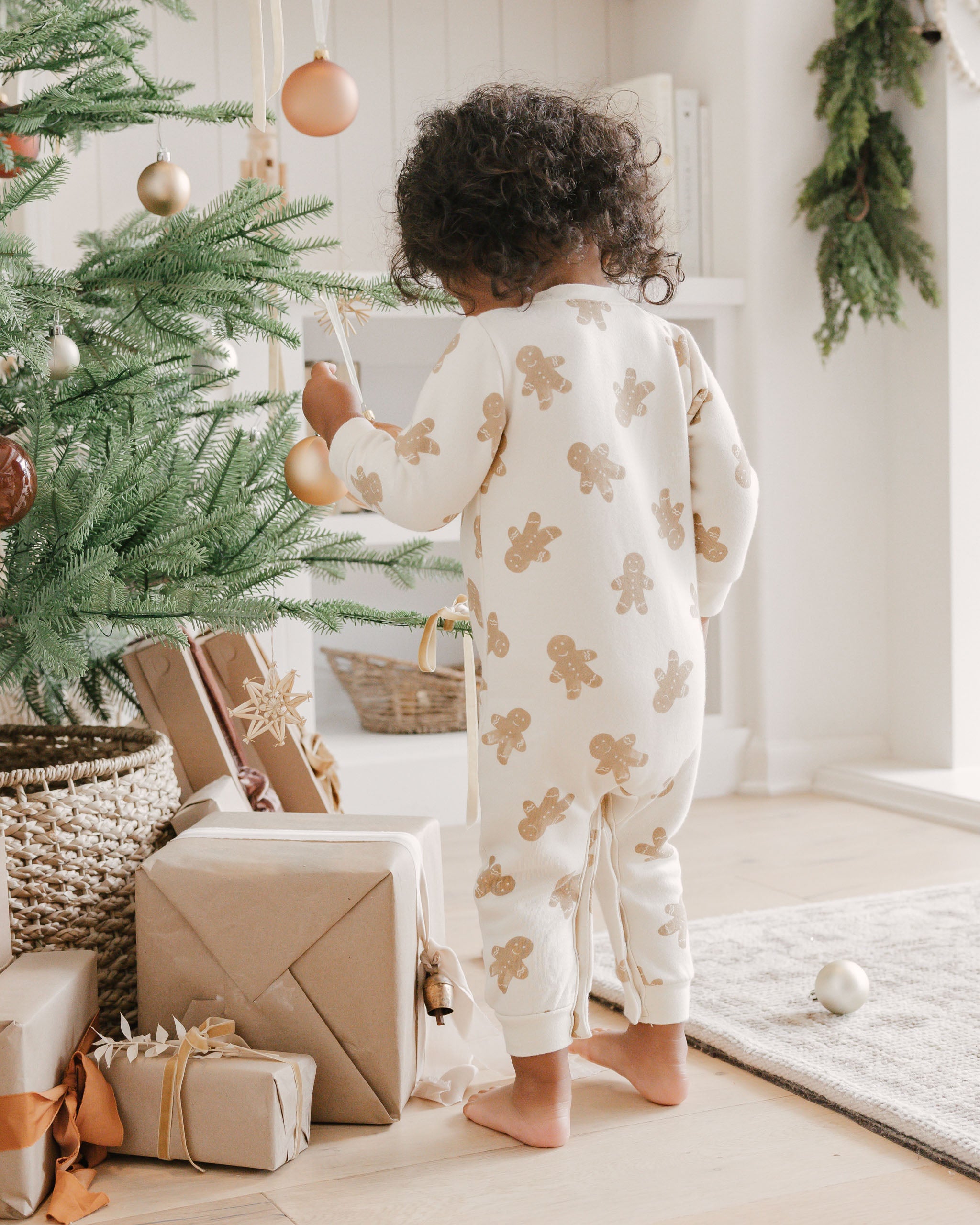 Long John Pajamas - Forest Stripe, Rylee + Cru