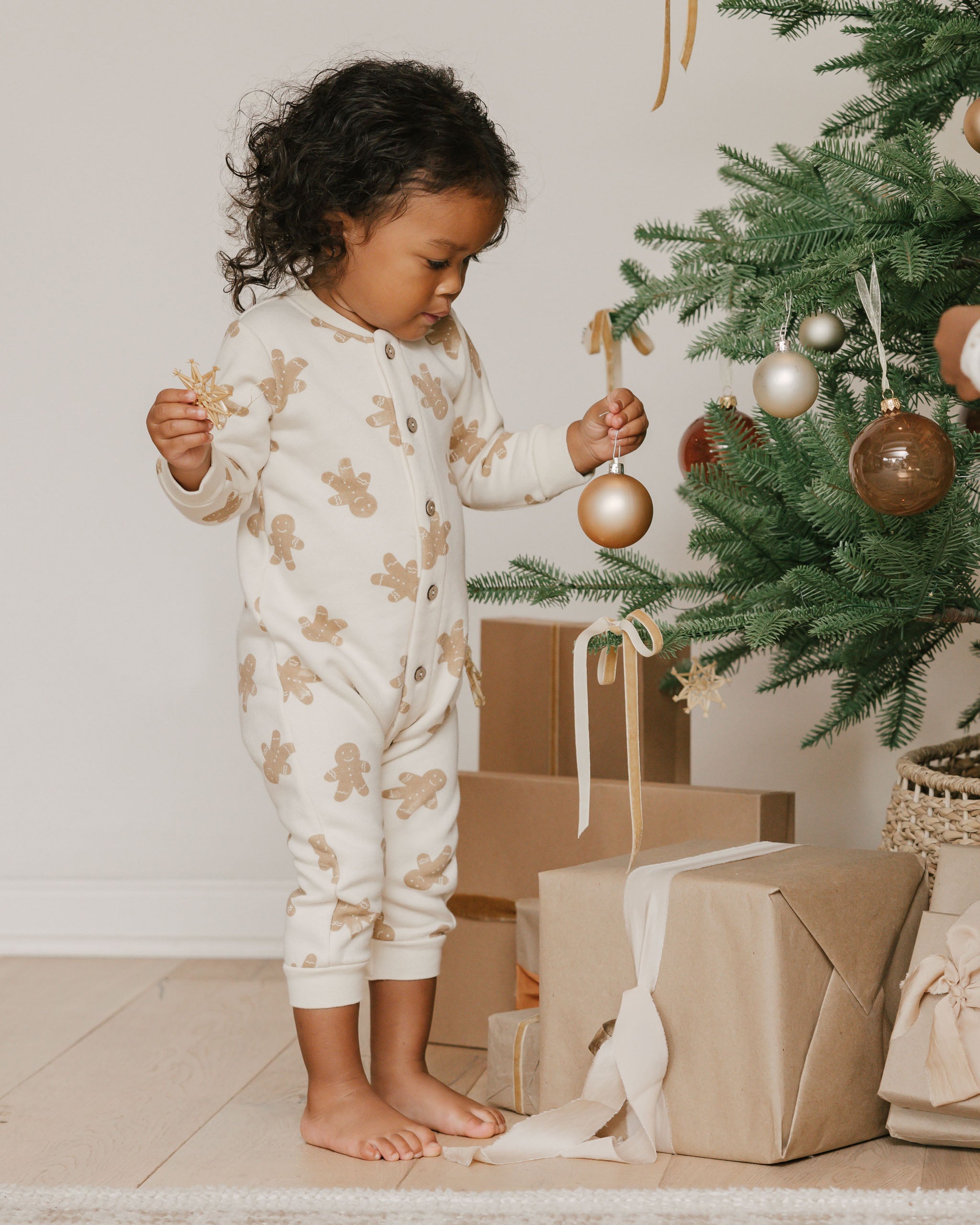 Long John Pajamas - Forest Stripe, Rylee + Cru