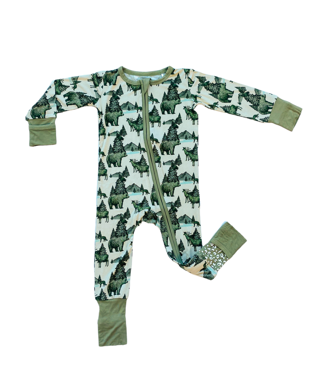 Laree + Co. Samuel Bamboo Convertible Zipper Footie – Blossom
