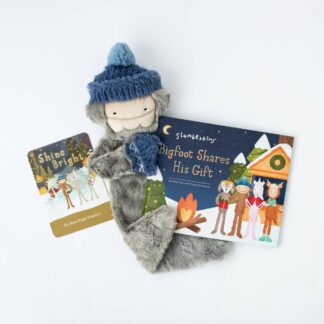 Slumberkins Shine Bright Bigfoot Snuggler& Shine Bright Book