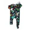 Dillon Bamboo Viscose Holiday Dino Zippered Footie available at Blossom