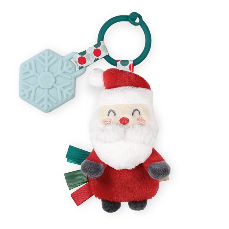 Itzy Ritzy Holiday Santa Itzy Pal Plush + Teether