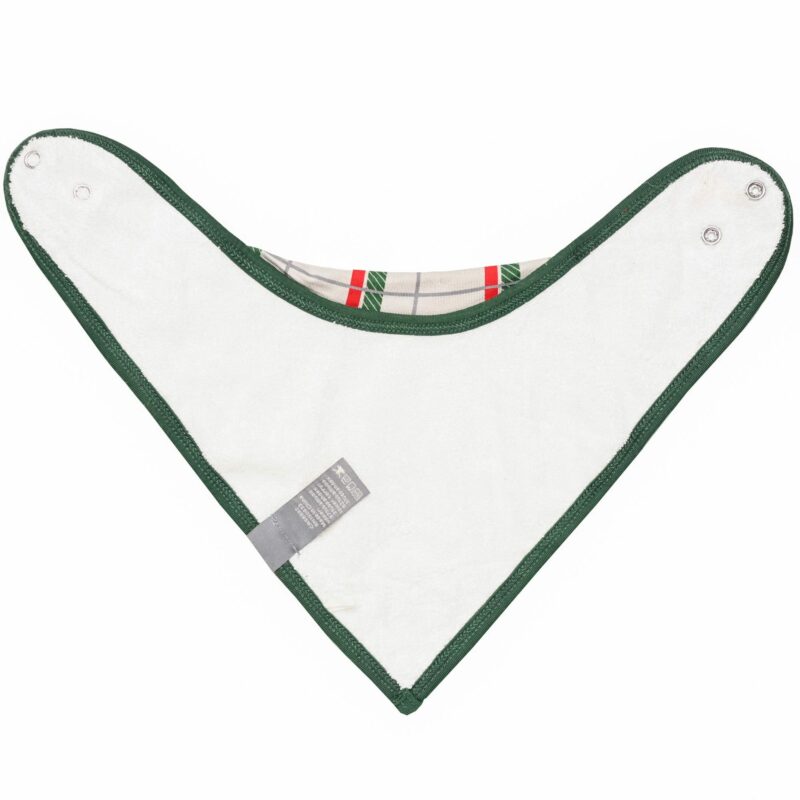 Bib in Hunter Plaid made by Kyte BABY