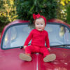 Zippered Romper in Cardinal from Kyte BABY