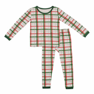 Kyte BABY Toddler Pajama Set in Hunter Plaid