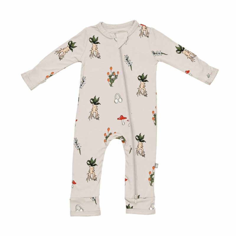 Zippered Romper in Herbology from Kyte BABY