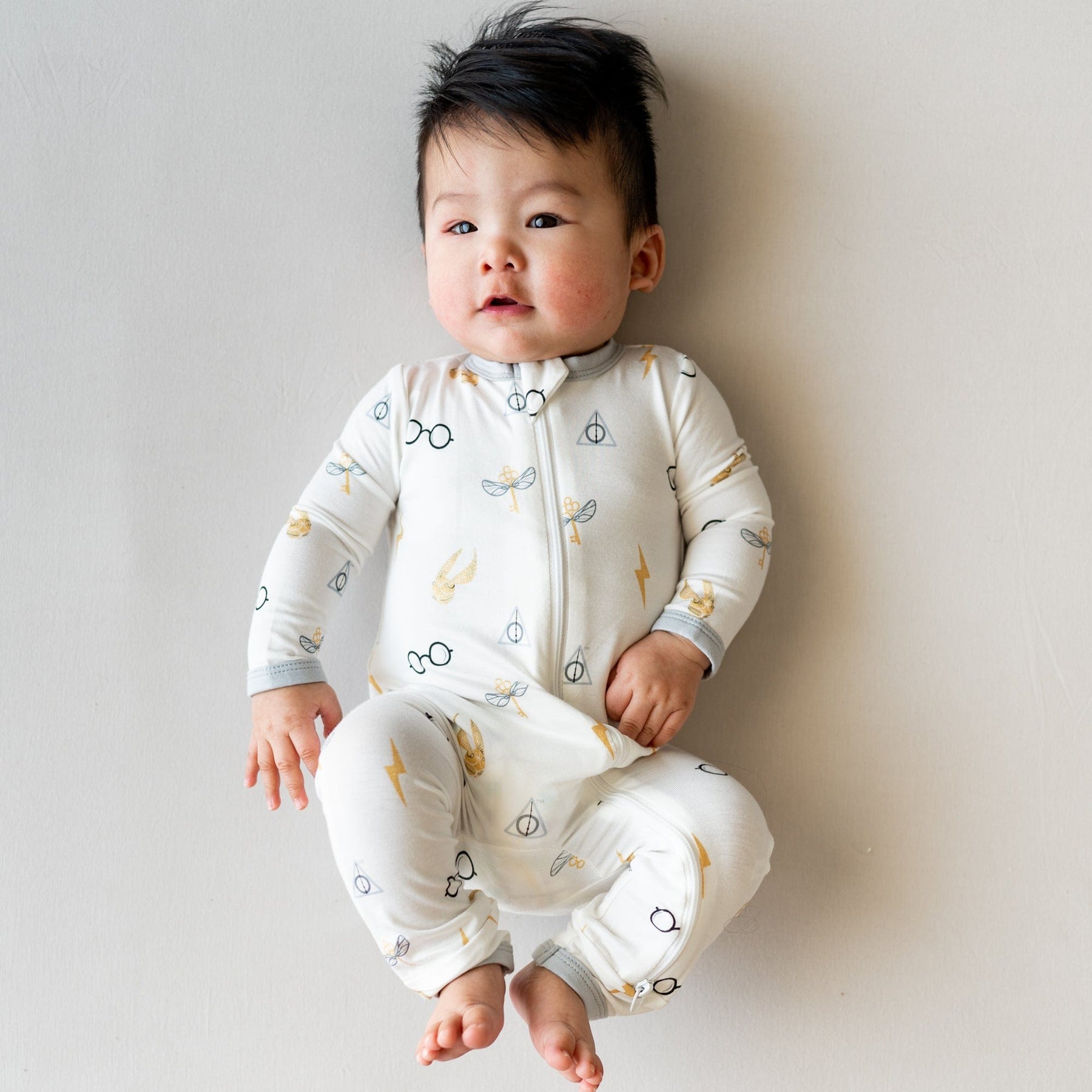 Kyte BABY Zippered Romper in Icon Blossom