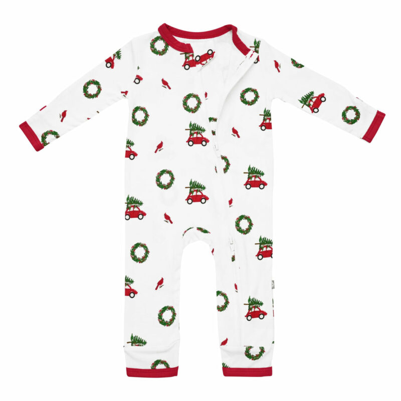 Zippered Romper in Wreath from Kyte BABY