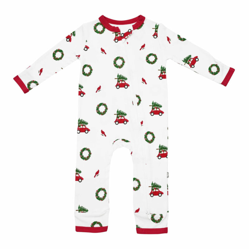 Kyte BABY Zippered Romper in Wreath