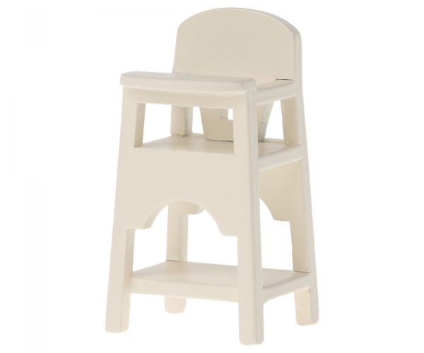 High Chair for Mouse in Off White from Maileg