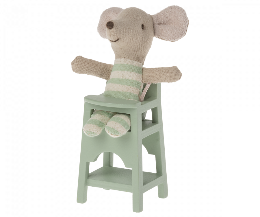 Maileg High Chair for Mouse in Mint