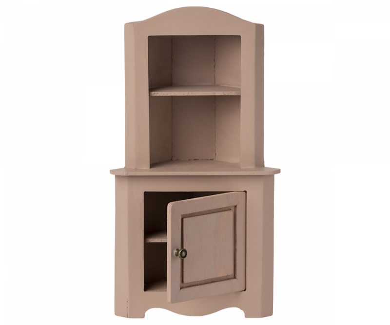 Maileg Miniature Corner Cabinet in Rose