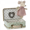 Maileg Angel Mouse in Suitcase