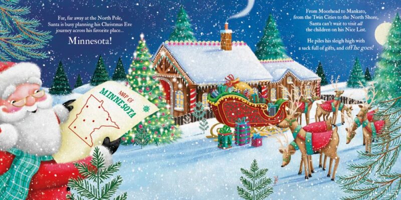 Twas the Night Before Christmas in Minnesota Hardcover Book from Sourcebooks