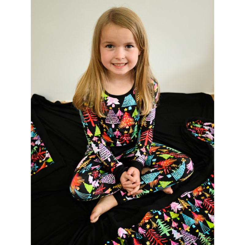 Let's Get Lit Bamboo Viscose Kids Loungies from Hanlyn Collective