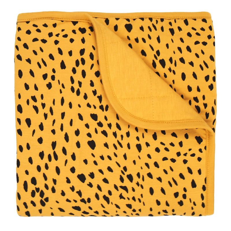 Kyte BABY Baby Blanket in Marigold Cheetah