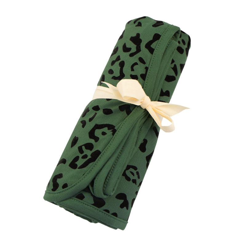 Kyte BABY Swaddle Blanket in Hunter Leopard Blossom