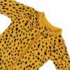 Zippered Footie in Marigold Cheetah