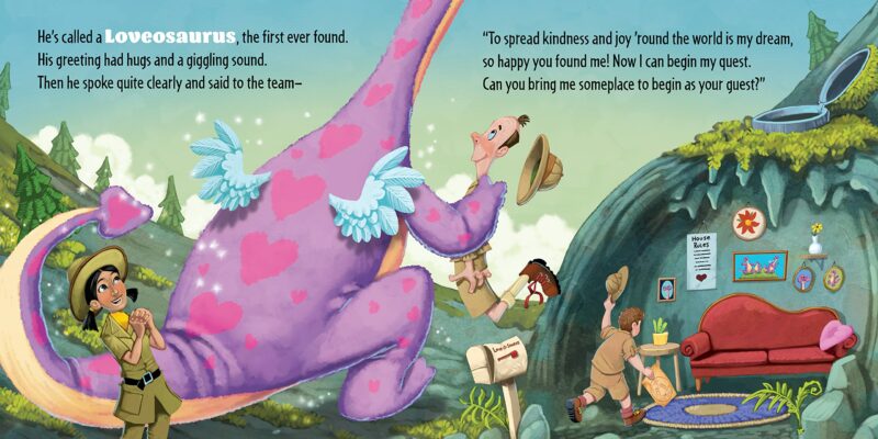 How to Catch a Loveosaurus Hardcover Book made by Sourcebooks