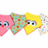 Copper Pearl Abby and Pals Bandana Bib Set 4-Pack