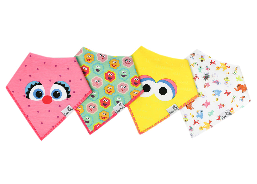 Copper Pearl Abby and Pals Bandana Bib Set 4-Pack