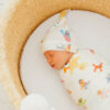 Sesame Friends Knit Swaddle Blanket from Copper Pearl