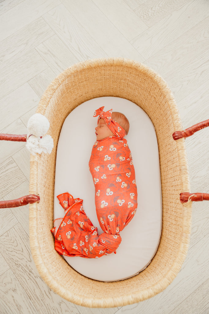 Elmo Knit Swaddle Blanket made by Copper Pearl