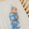 Cookie Monster Knit Swaddle Blanket from Copper Pearl