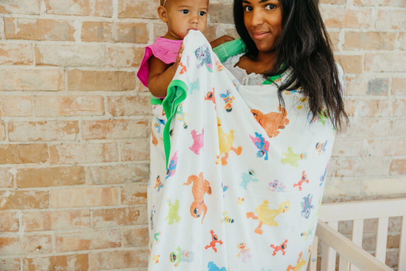 Sesame Friends 3-Layer Jumbo Quilt from Copper Pearl