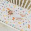 Sesame Friends Crib Sheet from Copper Pearl