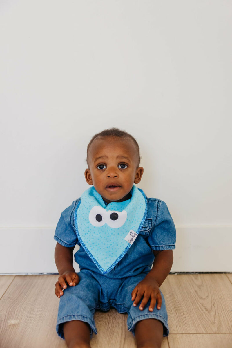 Elmo Bandana Bib Set 4-Pack made by Copper Pearl