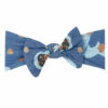 Copper Pearl Cookie Monster Knit Headband Bow