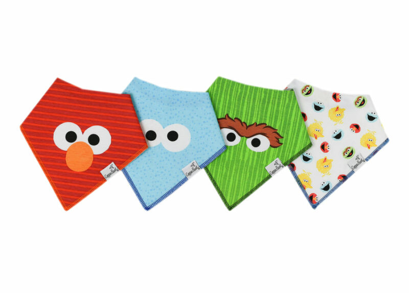 Copper Pearl Elmo Bandana Bib Set 4-Pack