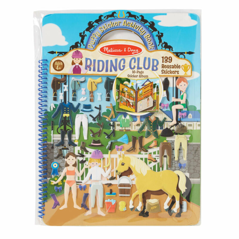 Melissa & Doug Puffy Sticker Activity Book - Riding Club