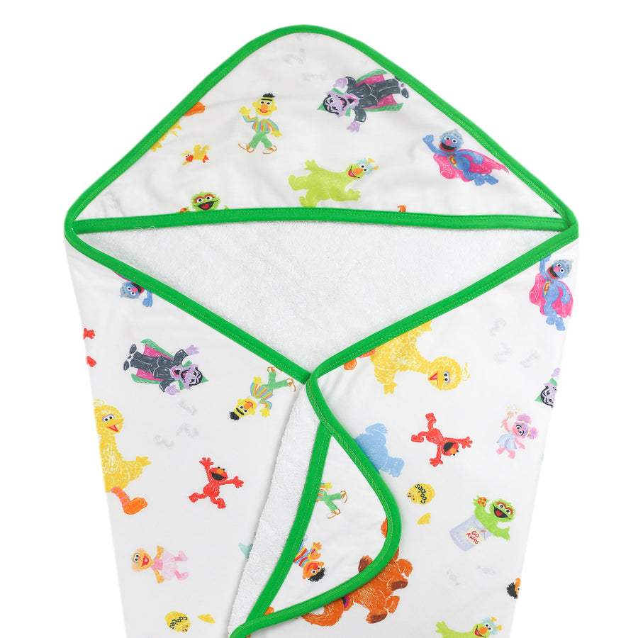 Copper Pearl Sesame Friends Hooded Towel