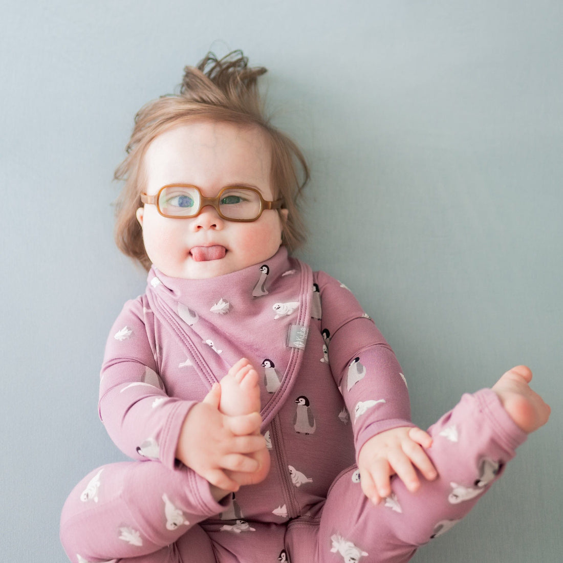 Kyte BABY Bib in Mulberry Antarctic Blossom