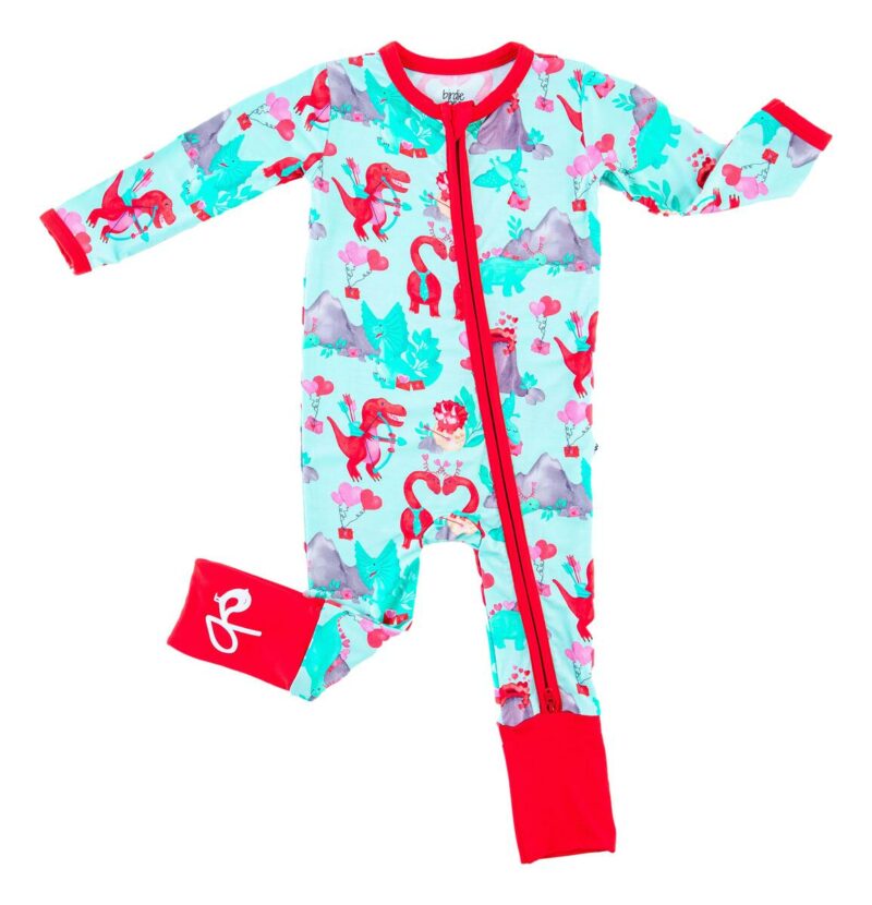 Birdie Bean Arlo Bamboo Viscose Convertible Romper Valentines