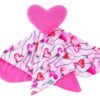 Birdie Bean Heart Bamboo Viscose Plush Lovey