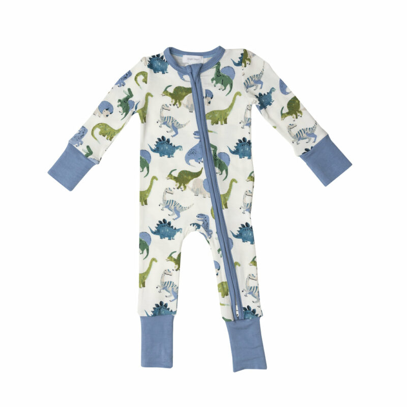 Angel Dear Painterly Dinos Bamboo Viscose Romper