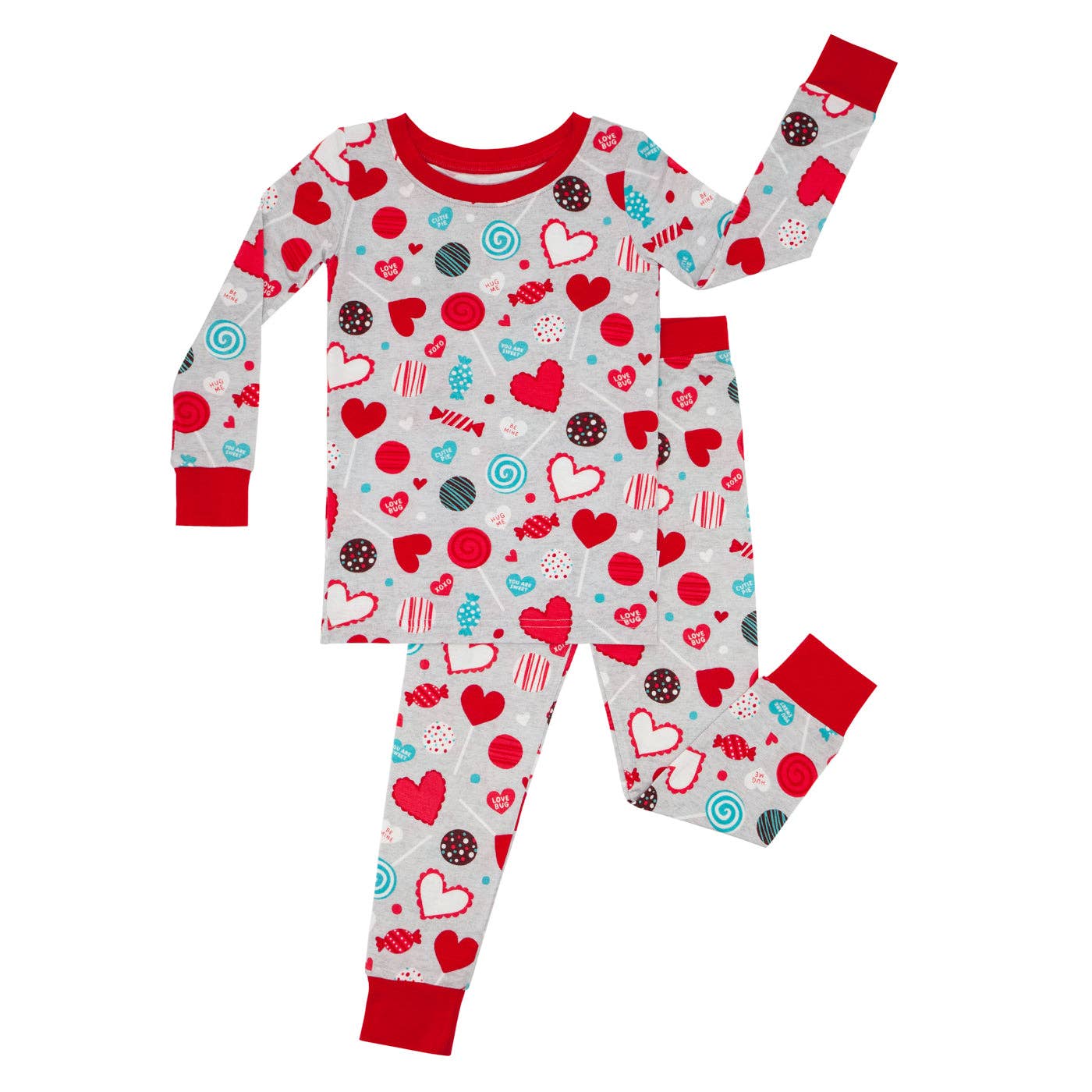 Gray Sweet Valentine Women's Bamboo Pajama Set - Mike & Jojo Baby Boutique