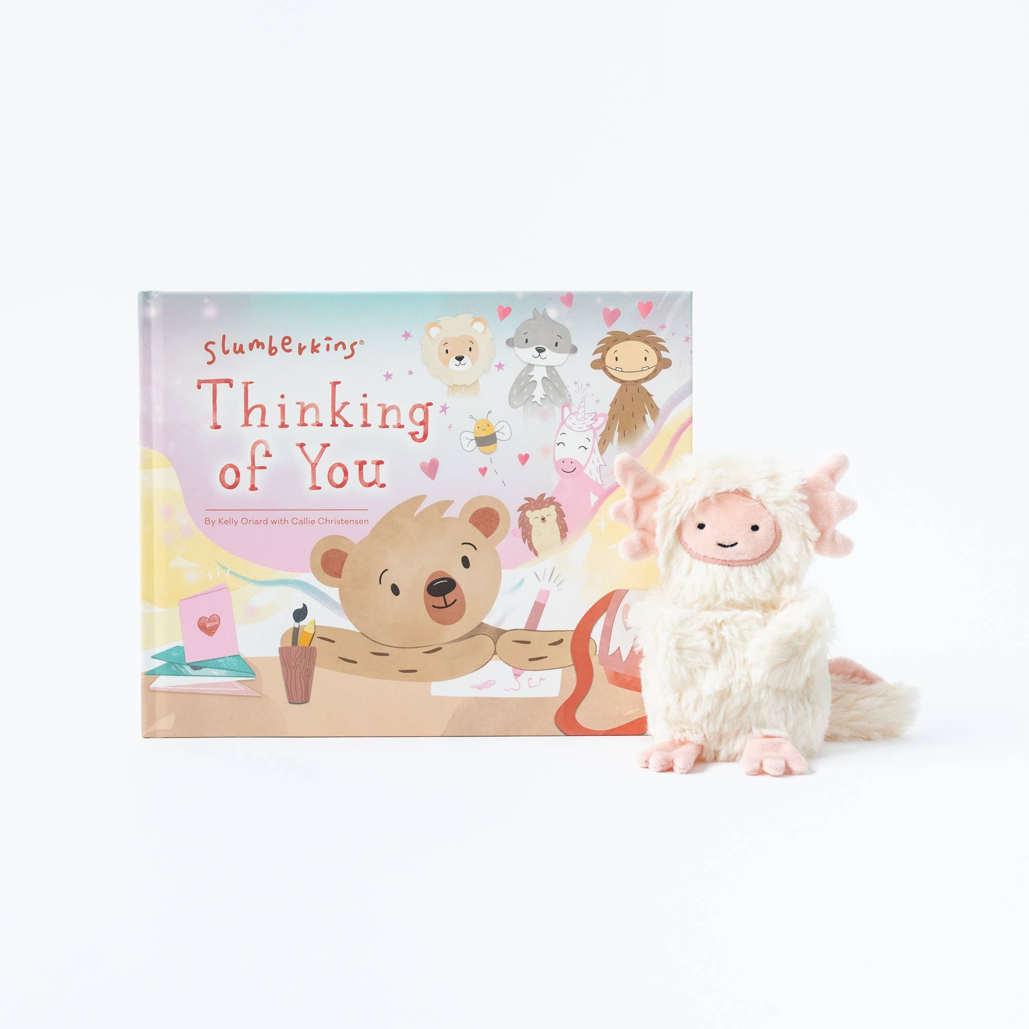 Slumberkins Axolotl Mini & Thinking of You Hardcover Book