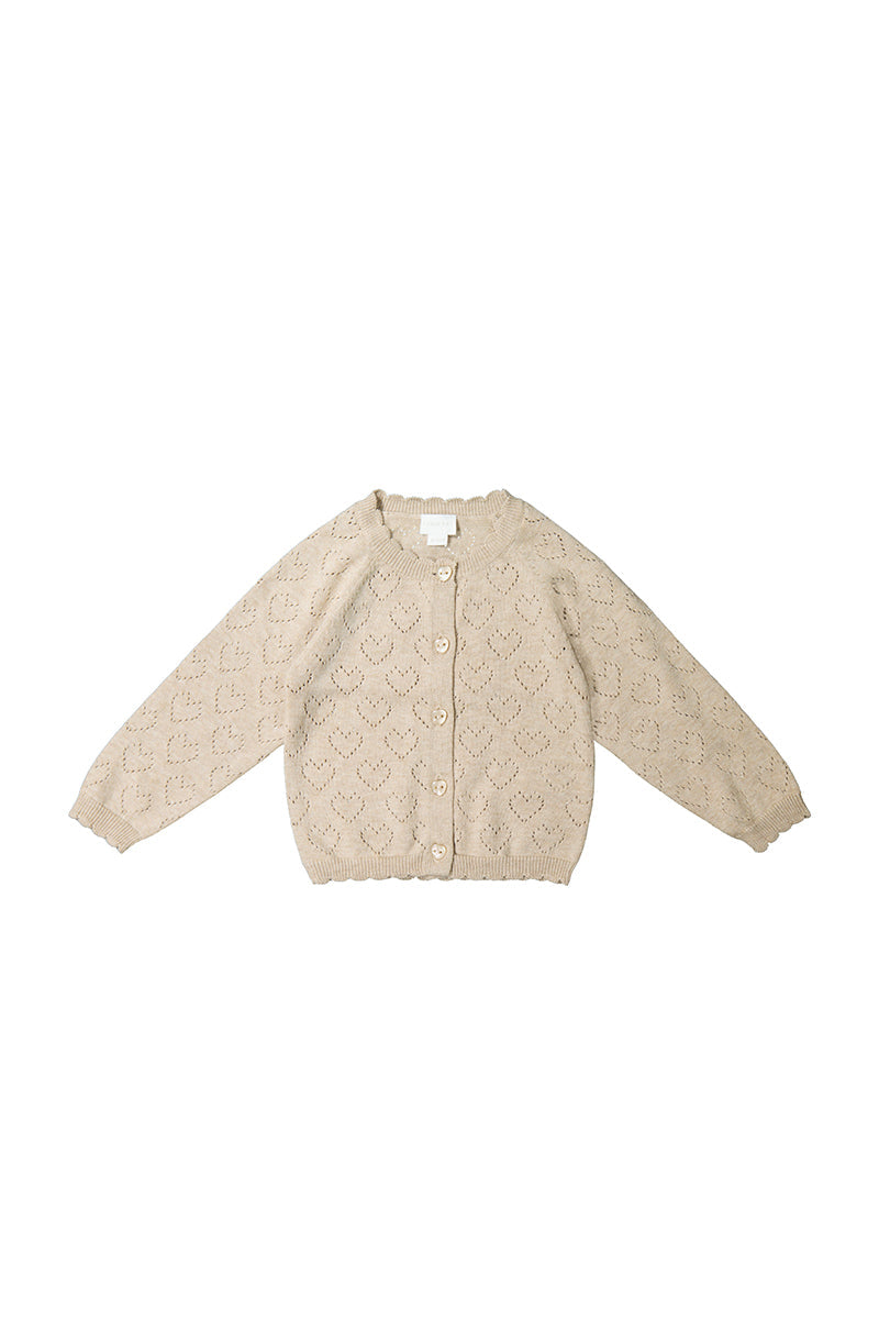 Abigail Knitted Cardigan in Mouse Marle available at Blossom