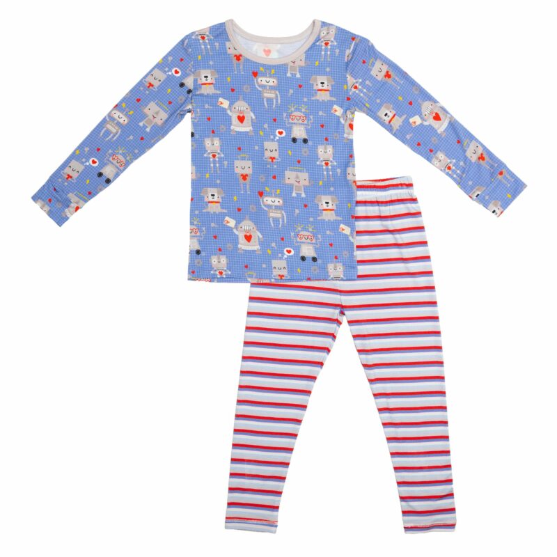 LuvBots Bamboo Viscose Two-Piece Pajama Set from macaron+me